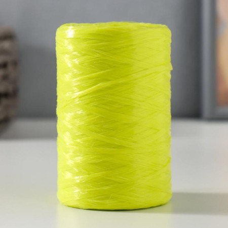 Yarn "for knitting washcloths" 100% polypropylene 400m/100 ± 10 g in the shape of a cylinder (phosphorus)