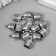 Container Metal for creativity "Dome with stripes" silver G115B347 1.3x1 cm