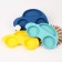 Silicone children's plate "Machine" with sections, color mix