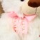 Soft toy "Bear" I love you, 60 cm, white color