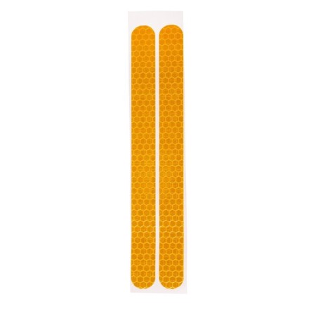 The sticker is reflective for a car, 16 × 1.5 cm, orange, set 2 pcs-1