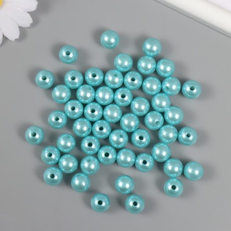 A set of beads "Pearls" d 12 mm, 250 grams, pale blue