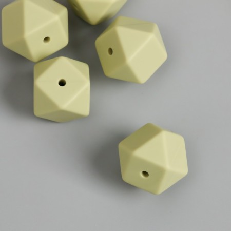 Busina silicone "polyhedron" Green jasmine d = 1.7 cm-1
