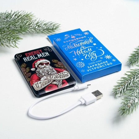 New Year's charger "Real Men", 2500 MAH