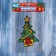 Glass sticker "Gift under the Christmas tree" 11.5x15 cm