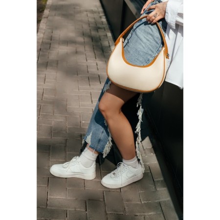 Cross-Body Bag, eco-leather, ludor beige, 28x7x14 cm-7