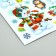 Interior sticker with a luminous layer of “snowmen”, 21 x 29.7 cm, New Year