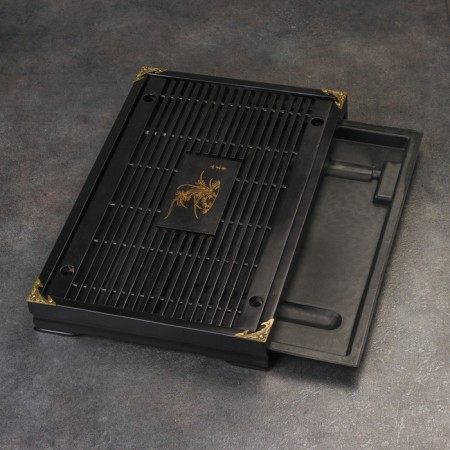 Tray for the tea ceremony, chaban, 43 x 28.5 x 5 cm, Japanese oak-2