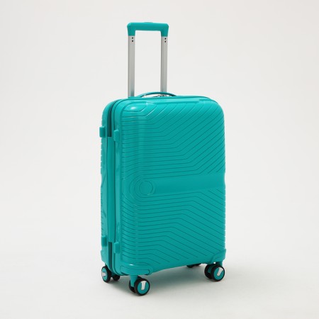 Middle suitcase 24 ", lightning department, code castle, 4 wheels, turquoise color-1
