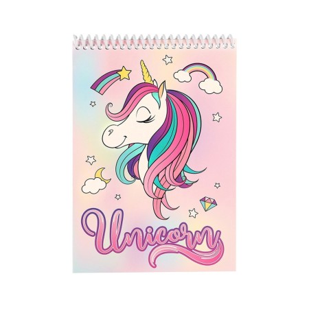 Notepad A5, on the crest, 40 sheets, Minnie Mouse and Unicorn-4
