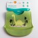 Blooper for feeding "dinosaur" silicone with pocket, green color
