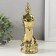 Ceramics candlestick for 1 candle "Buddha" d = 4 cm gold 8x11x22.5 cm