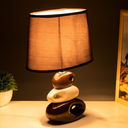 Lamp "desire" brown-white 1x25W E14 12.5x19.5x31 cm Risalux-2