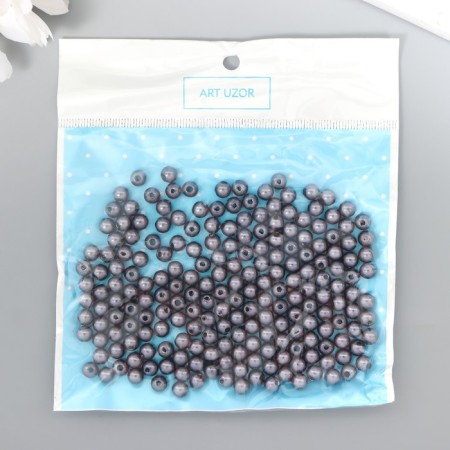 Beads for creativity plastic "Slave-gray" set 200 pcs d = 0.6 cm-2