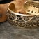 Bracelet wide "wind", brass