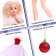 Carbonnic doll “Snow Princess Ksenia”, with an accessory, a red-white dress