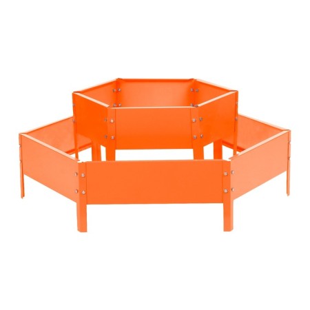 Galled flowerbed, 2 tiers, d = 60–100 cm, h = 30 cm, orange, Greengo-7