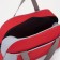 Sports bag with lightning, external pocket, gray/red color