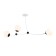 Suspended Ambrella Light, Modern, TR2566, 3HE27, white, black color
