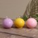 Candle "ball" 5x5x7.5 cm, soy wax, mix