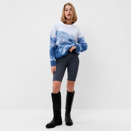 Jumper female minku: Casual Collection Blue color, rr 42-44-5