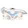 Cosmos Economic Service 8437/6wt RC WT MixLED, 6x40W, E27, 22x78x78 cm, white color