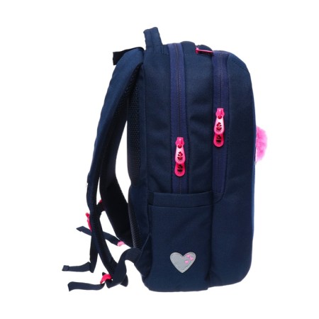 School backpack, 39 x 26 x 17 cm, Grizzly, ergonomic back, blue-2