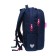 School backpack, 39 x 26 x 17 cm, Grizzly, ergonomic back, blue