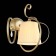 Wall lamp EVOLUCE. SL177.201.01. Azzurro. 1x40 W, E14, 40x32 cm, golden color