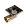 Gag Aflorn AF20610C-10, D = 50 mm, horizontal, 100x100 mm, brass, antique bronze