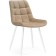 SHEET on a metal frame Chelsea Metal/velor, white/beige 50x60x80 cm
