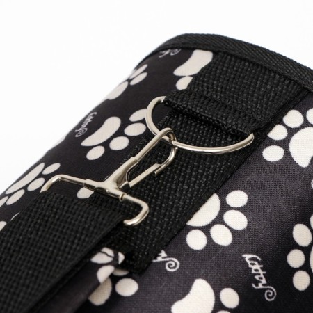 Bag - Animal Carriage "Happy" paws, black, size S, 37.5 x 17 x 22 cm-5