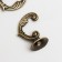 Metal hook "Plant branch" of bronze 4,1x2.4x2.5 cm