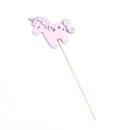Topper "Unicorn", 11x10 cm, pink-3
