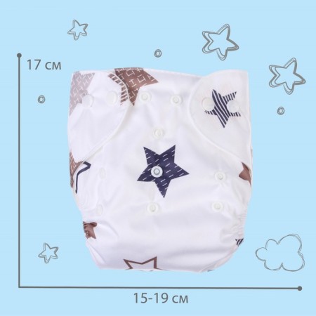 Panties-scammer, reusable, "stars"-3
