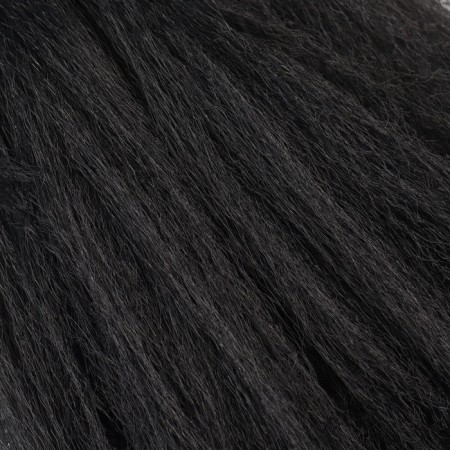 Zumba Kanecalon is monophonic, corrugated, 60 cm, 100 g, black color (#ay2)-6