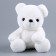 Soft toy "Bear", 23 cm, white color