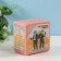 Piggy bank Plastic "Safe. Dinosaurs in black" 8.5x6x8.5cm