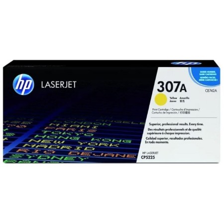 Toner Cartridge HP CE742A Yellow for HP CLJ CP5225 (7300