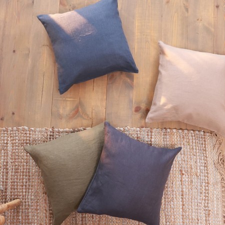 Decorative pillowcase SL Home Linen 40*40 cm, col. Green, 100%linen-2