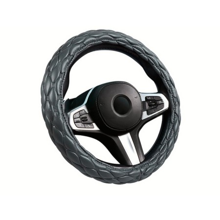 Carfashion shuttle steering wheel, size m, gray/gray.