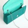Female bag on a magnet, green color