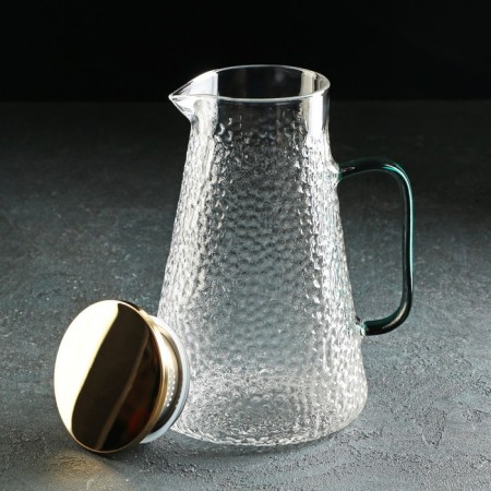 Magistro Sarah Glass Set for Drinks, 5 objects: Bench 1.75 l, 4 circles 300 ml-3