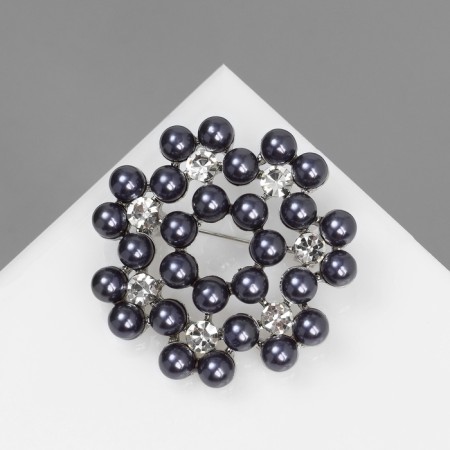 Book "Beads" mini, gray color in silver-4