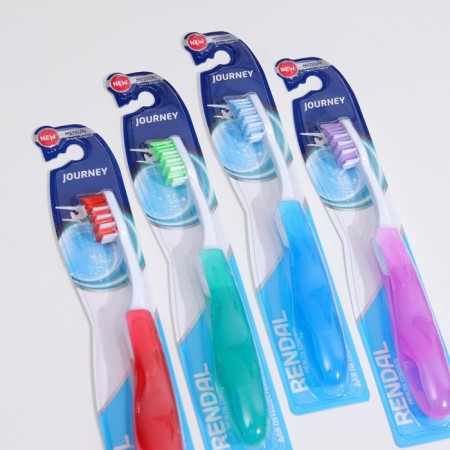 Rendall Journey toothbrush, average stiffness, folding, mix, 1 pc.-1