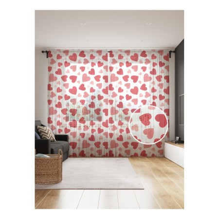 Photo "hearts", size 145x265 cm, 2 pcs