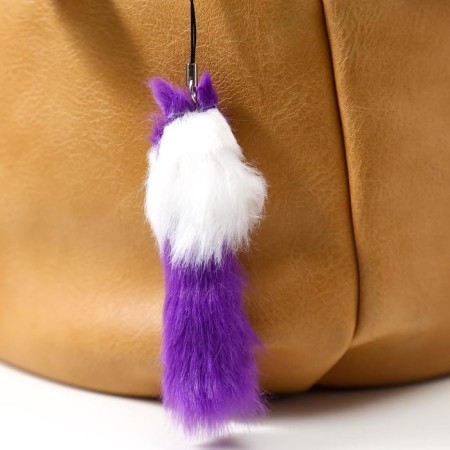 Fluffing on a pendant with colored bells mix-7