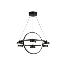 Светильник светодиодный подвесной с пультом Ambrella light, LineTech, FL51775, 8хLED, 58 Вт, 4350Lum, 3000-6400К, цвет чёрный