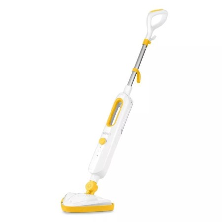 Steam mop KitFort KT-1048-1, 1300 W, 360 ml, cord 4.9 m, white-yellow
