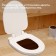 Silent toilet seat, with a lid, 38 × 50 cm, standard, polystyrene foam